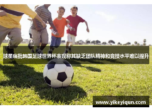 球星痛批韩国足球世界杯表现称其缺乏团队精神和竞技水平难以提升